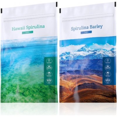 Energy Hawaii Spirulina tabs 200 tablet + Spirulina Barley tabs 200 tablet – Zboží Mobilmania