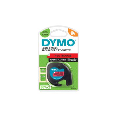 DYMO LetraTag páska plastová 12mm x 4m, červená S0721630 – Zboží Živě