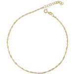 InfinitySilver Stříbrný pozlacený řetízek na nohu 1450025G24+ – Hledejceny.cz