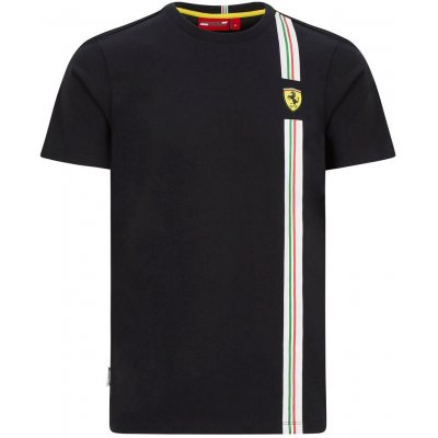 Ferrari Men FW Italian Flag Black černá