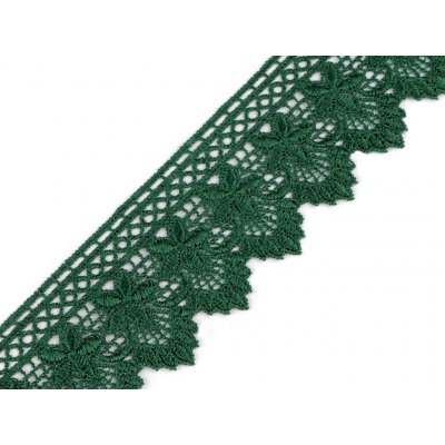 Vzdušná krajka šíře 55 mm, střední, 8 zelená jedle – Hledejceny.cz