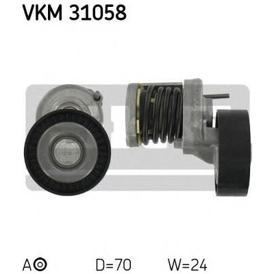 SKF Napínací kladka - žebrovaný klínový řemen SK VKM31058 – Zboží Mobilmania