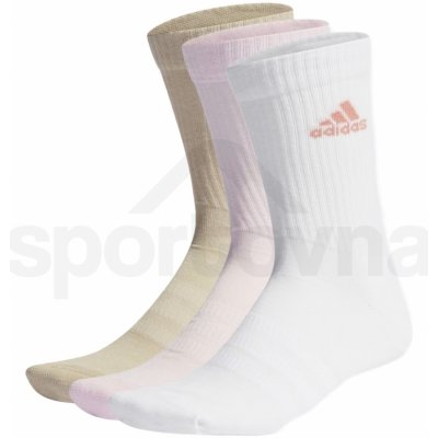 adidas Cushioned Sportswear Crew 3P U IK0353 clear pink/white/wonder beige – Zboží Mobilmania