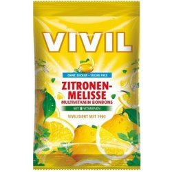 Vivil Multivitamin citron-meduňka + 8 vitaminů bez cukru 120 g