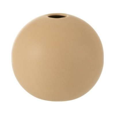 Krémová kulatá keramická váza Beige M - 18*18*18 cm - J-Line by Jolipa – Hledejceny.cz