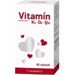 Biomedica Vitamín K2 + D3 + Q10 60 tablet – Hledejceny.cz