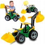 Lena 2080 Traktor se lžící a bagrem zeleno žlutý 107 cm – Zboží Mobilmania
