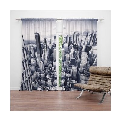 Sablio Závěs Mrakodrapy 2: 2ks 140x250cm – Hledejceny.cz