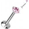 Piercing Šperky4U piercing do brady titan růžová TIT1218-P