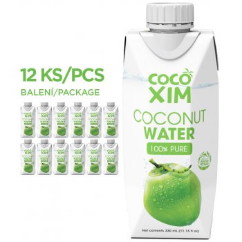 Cocoxim Kokosová voda 100 % Pure 12 x 330 ml