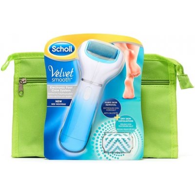 Scholl Velvet Smooth elektrický pilník na chodidla + krém na rozpraskané paty s Keratinem 60 ml dárková sada – Sleviste.cz