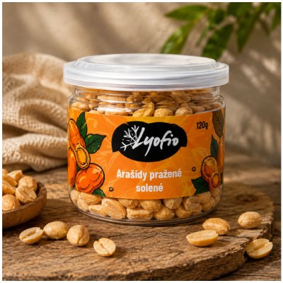 Lyofio Arašídy pražené solené 120 g – Hledejceny.cz