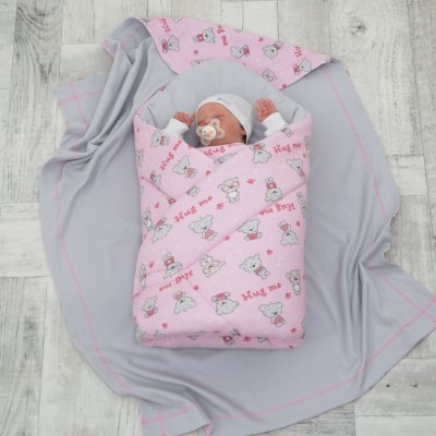 ESITO Zavinovačka JERSEY Teddy bears růžová – Zboží Mobilmania