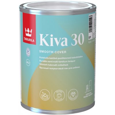 Tikkurila Kiva 30 Interior Lacquer 0,9 l polomat Pyökkipuu – Sleviste.cz