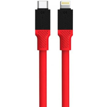 Tactical 57983117398 USB-C/Lightning, 1m, červený