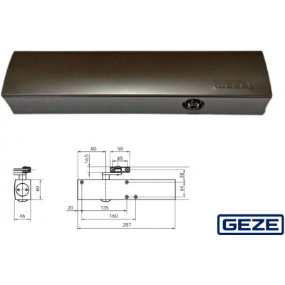 Geze TS 4000 102790 tmavý bronz – Hledejceny.cz