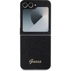 Guess PC/TPU Glitter Flakes Metal Logo Samsung Galaxy Z Flip 6 Black GUHCZF6HGGSHK