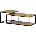 Autronic CT-X7123 OAK dekor divoký dub / černý lak 2 ks – Zboží Dáma
