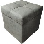 Well Done Taburet s úložným prostorem kostka 1 měkká 40x40 různé barvy Barva: 24 hnědá – Sleviste.cz