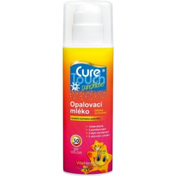 Cure Touch opalovací mléko dětské SPF50 200 ml