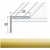 Podlahová lišta SH Profil Effector Schodová hrana Zlato A36S 1,2 m