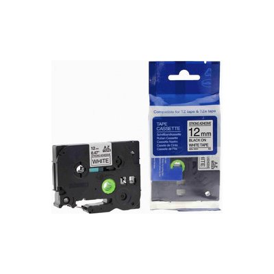 Kompatibilní páska s Brother TZ-S231/TZe-S231 12mm x 8m extr.adh. černý tisk/bílý podklad – Zboží Živě