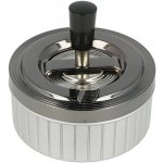 KRCZ Cigaretový popelník kovový otočný Stripes šedý 11cm – Zboží Dáma