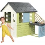 Smoby Domeček s kuchyňkou a 17 doplňků Pretty Playhouse&Kitchen Life rozšiřitelný 3 okna se 2 žaluziemi a posuvnými okenicemi s UV filtrem od 24 měsíců – model 2025 – Zboží Mobilmania