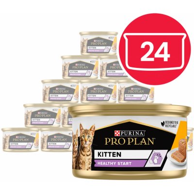 Pro Plan Baby Kitten Healthy Start kuře 24 x 85 g – Sleviste.cz