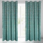 Takoy Sametový závěs LAURA s cínovaným stříbrno-zlatým vzorem ve stylu boho-HF-388504 | 140 x 250 cm – Hledejceny.cz