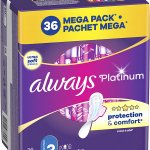 Always Platinum Super Extra velikost 3 Vložky s křidélky 36 ks – Zboží Mobilmania