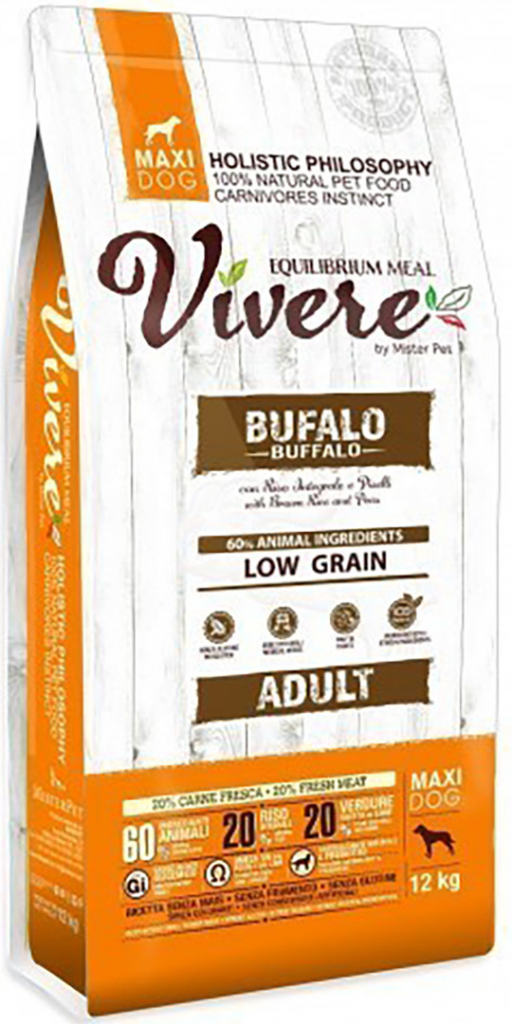 Vivere Dog Maxi Adult Buvol 12 kg
