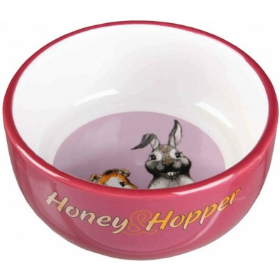 Keramická miska Honey-Hopper pro morče králíka 250 ml /11 cm Červená – Hledejceny.cz