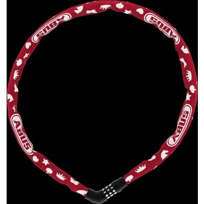 ABUS Steel-O-Chain SYMBOLS 4804C/75 červený – Zboží Mobilmania