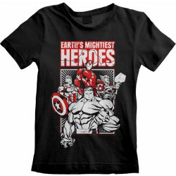 Avengers tričko Earths Mightiest Heroes black