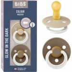 Bibs Boheme dudlíky přírodní kaučuk 2ks Blush Nočný / Vanilla Nočný – Zboží Dáma