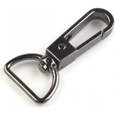 Kovová karabina průvlek 20mm - 1ks Barva: antracitová – Sleviste.cz