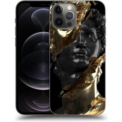 Pouzdro Picasee silikonové Apple iPhone 12 Pro - Black Gold černé