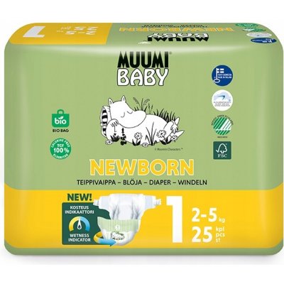 MUUMI Baby Straters 1 2-5 kg 25 ks