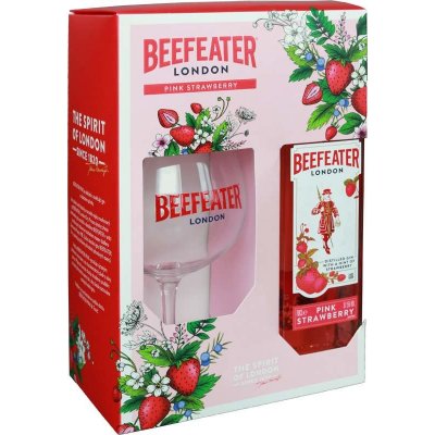 Beefeater London Pink Strawberry Gin 37,5% 0,7 l (1 sklenice dárkové balení)