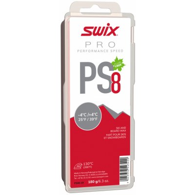 Swix PS8 -4 až +4°C červený 180 g 2020/21 – Zboží Mobilmania