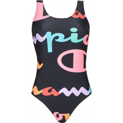 Champion Swimming Suit Legacy jednodílné plavky dámské černá – Zboží Mobilmania