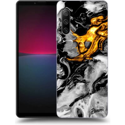 Pouzdro Picasee silikonové Sony Xperia 10 IV 5G - Black Gold 2 čiré – Zboží Mobilmania