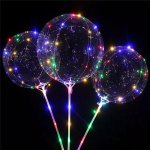 Party Boxík LED svítící nafukovací balónek s rukojetí Pampeliška – Zboží Mobilmania