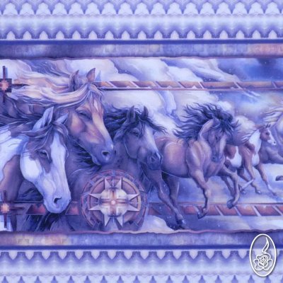 Látkový panel s koňmi – Zboží Mobilmania