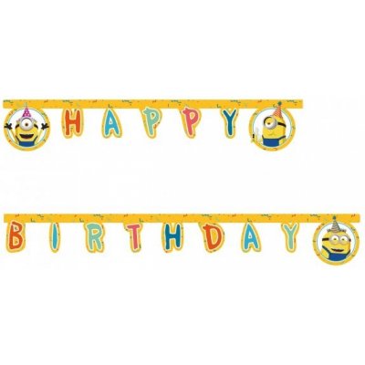 Amscan Banner Happy Birthday Mimoni – Zbozi.Blesk.cz