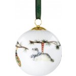 KÄHLER Porcelánová vánoční baňka Hammershøi Christmas 2026, bílá barva, porcelán – Hledejceny.cz
