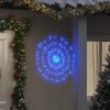 Vánoční osvětlení DKD HOME DECOR Vánoční světelný ohňostroj 8 ks 140 LED modrá 17 cm