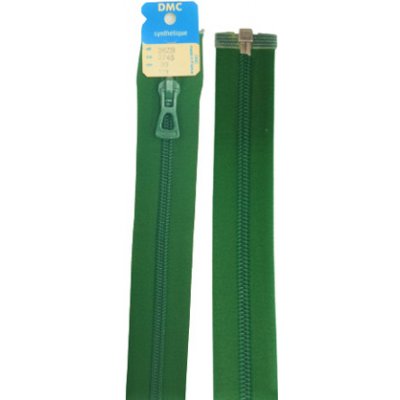 Zip DMC spirálový dělitelný No 6 délka 25 až 70 cm barva 2745 láhvově zelená délka 30 cm – Hledejceny.cz