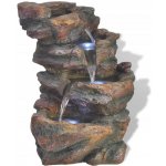 Nabytek XL Interiérová fontánka s LED osvětlením, polyresin – Zboží Dáma